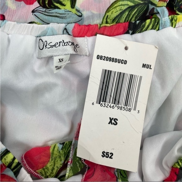 OLSENBOYE Floral Print Ruffle Maxi Dress - Picture 8 of 9